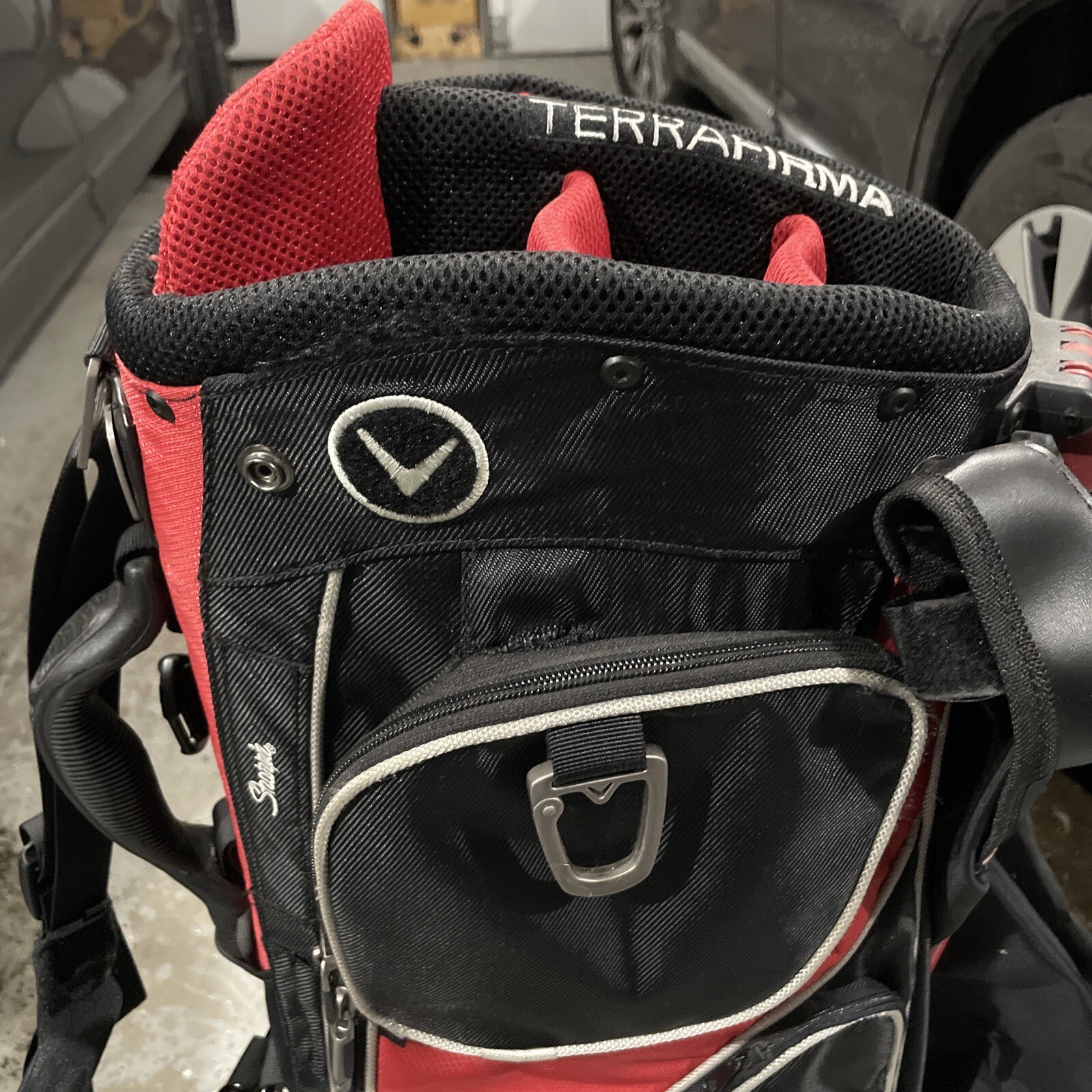 Callaway Xi Terra Firma Stand Lightweight 7Way Carry Golf Bag Red