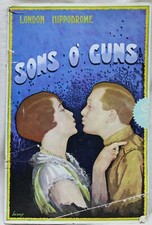 BROCHURE PROGRAMME THÉÂTRE HIPPODROME LONDRES POUR SONS O' GUN 1930 VINTAGE