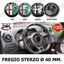 Fregio sterzo 40 mm. per Alfa Romeo logo volante emblema stemma 147 159 mito 156