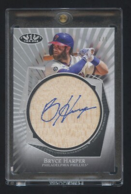 2022 TOPPS TIER ONE BRYCE HARPER BAT KNOB AUTOGRAPH 1/1 MASTERPIECE HIGH END WOW