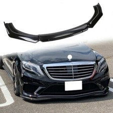 Car Front Bumper Lip Splitter Spoiler Body Kit Glossy Black For Mercedes-benz Us Car Front Bumper Lip Splitter Spoiler Body Kit Glossy Black For Mercedes-benz Us