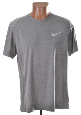 NIKE MILER TERMO SS 833591-036 GUNSMOKE/HRT SHIRT GREY SIZE L ADULT