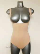 WOLFORD VELVET FORMING STRING BODY UNDERBUST BODYSUIT SIZE S in cream tan NWT