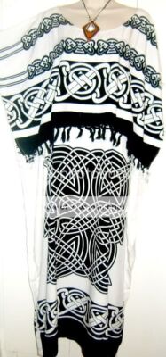 NEW Cool Kaftan Celtic Kaftan Kleid Plus One Size Lang Damen Soft Strand