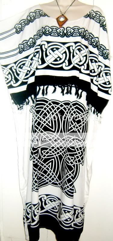 Nuevo Celta Caftán Vestido Más Talla Única Fresco Romano Largo Mujer Suave Playa