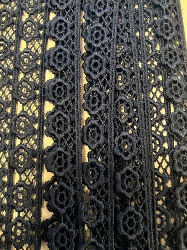 Dark Blue Inspiration Ribbons and Trims Sold Per Metre - Picture 15 of 31