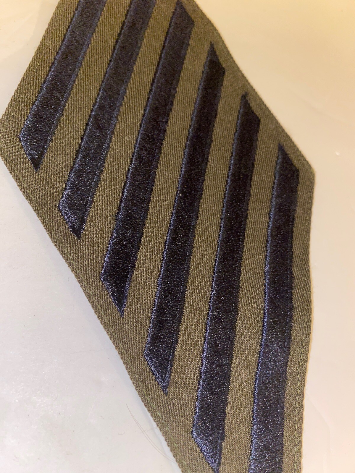 US Navy Service Stripes 18 Years Of Service Blue On Green eBay