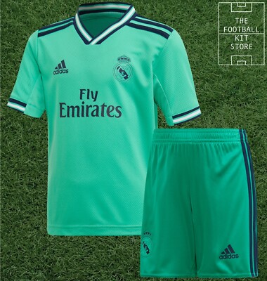 adidas Real Madrid Third Kit Football Mini Kit, Shirt Shorts, Infant