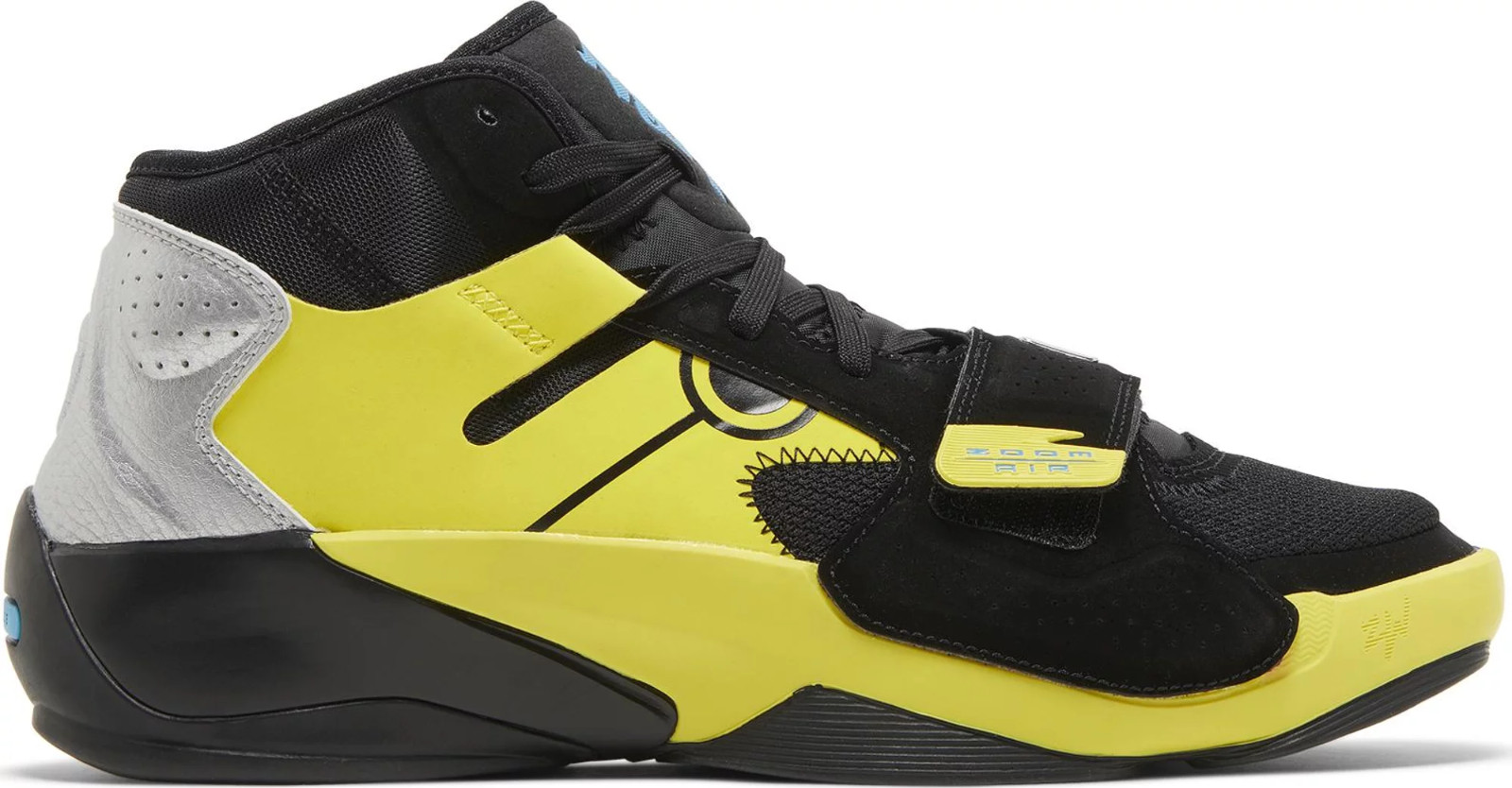 Nike Air Jordan Zion 2 SP Наруто Саске Черный, желтый, синий FB1628-087 Мужские 12