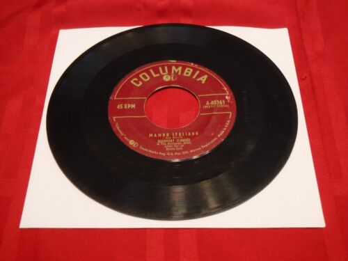 Rosemary Clooney 7" 45 RPM Columbia 4-40361 Mambo Italiano Well Be Together 1954 - Foto 3 di 5
