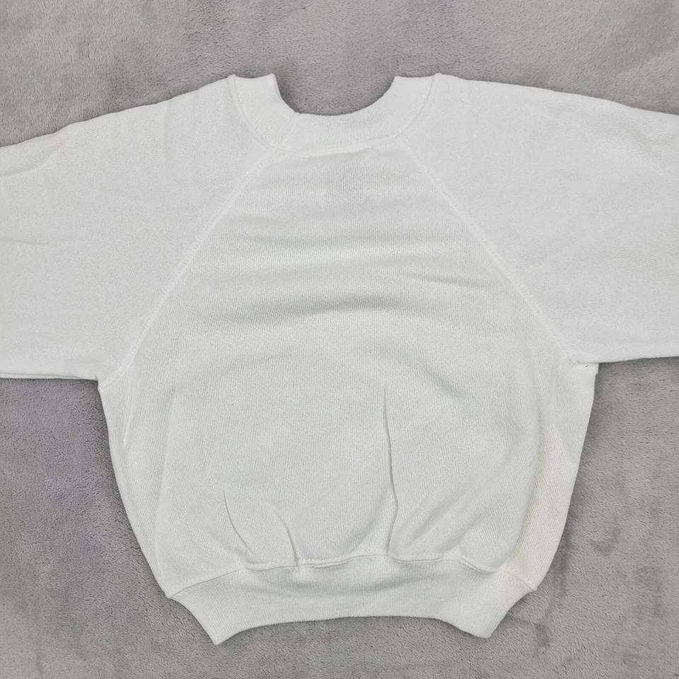 Vintage Hanes Her Way Sweatshirt Girls Medium Basic Top Sweater Blouse Y2K Youth - Image 3 of 4