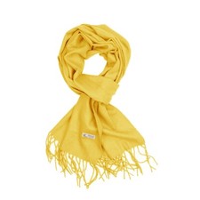 Women Scarf Yellow Solid Plain Long Warm Soft for Winter Fashion 72"x12"