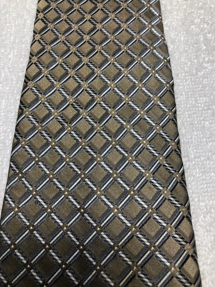 CORBATA HOMBRE JONES NEW YORK BEIGE CON GRIS 3,75 X 61 Foto 3 de 4