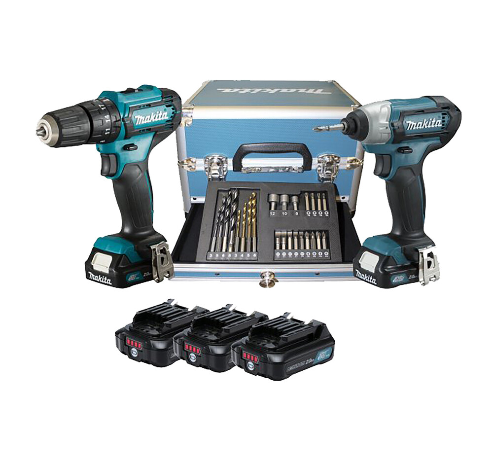 Makita CLX228SAX2 Impuls-Bohr Schraubendreher-Set 12V 3 0 Ah 