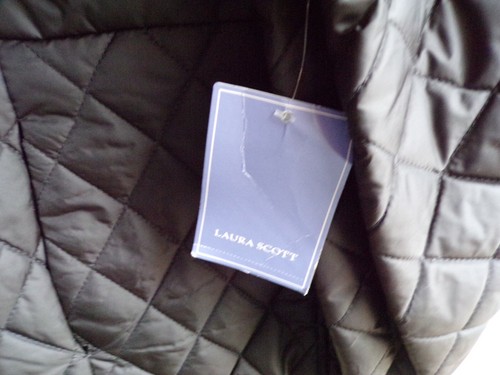Laura Scott Black Full Zip Puffer Vest Size XL NWT - Picture 3 of 4