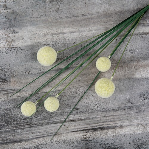 Set of 3 Artificial Dandelion Flower Stems - 28 Inches Tall - 第 6/7 張圖片