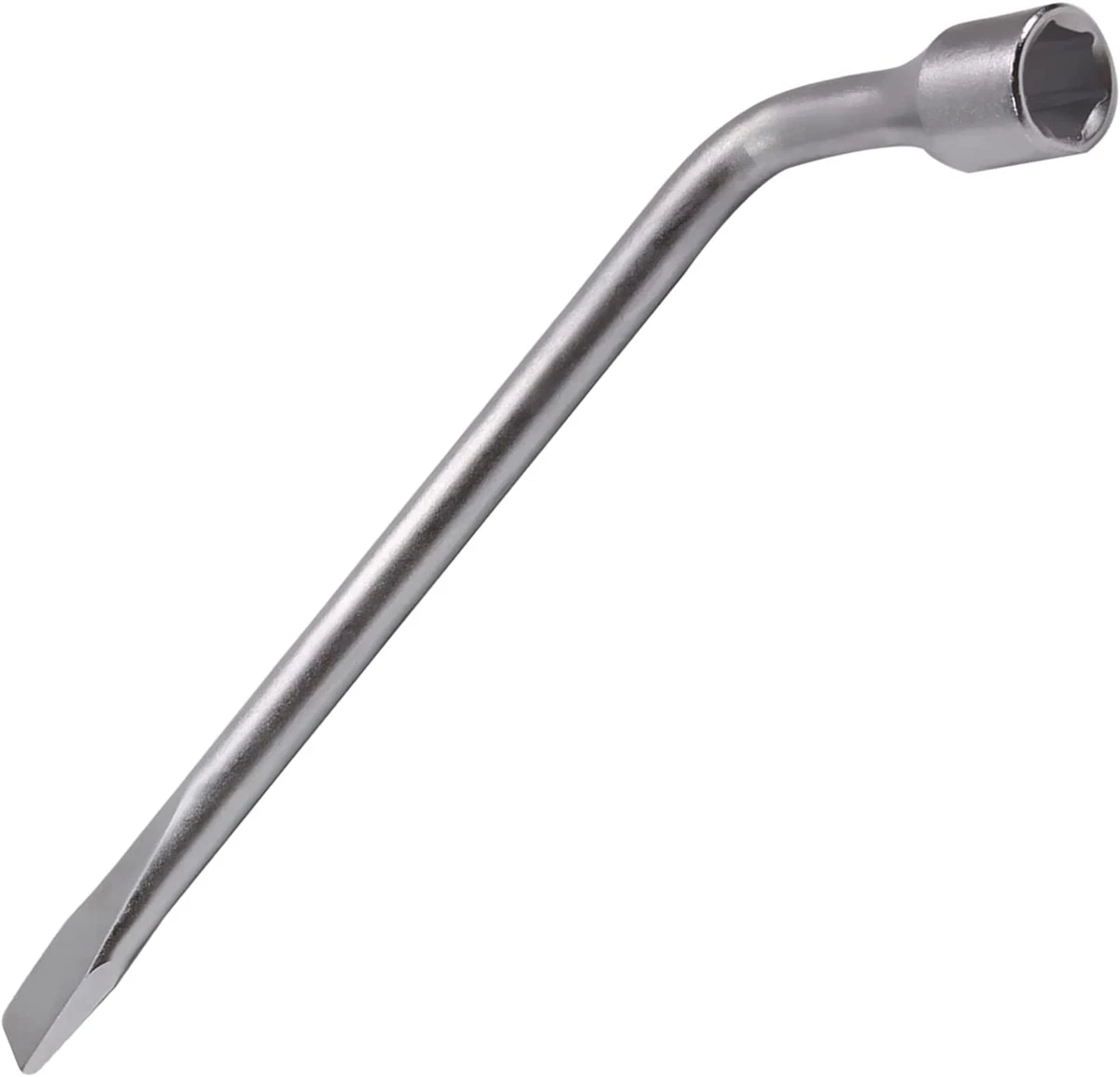 Car Spare Tire Lug Wrench for Jack L Type Hexagon 19Mm Slotted