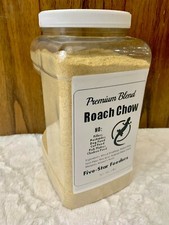 1 Gallons/5 Pounds Premium Cricket/Roach Chow High Calcium/Balanced Protein