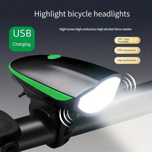Rechargeable Bright Waterproof LED Bike Light, Bicycle Headlight For Night Cycli - Picture 11 of 11
