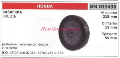 Set Ruote Motrici Per Tosaerba Honda HRJ216, HRJ215, HRJ196