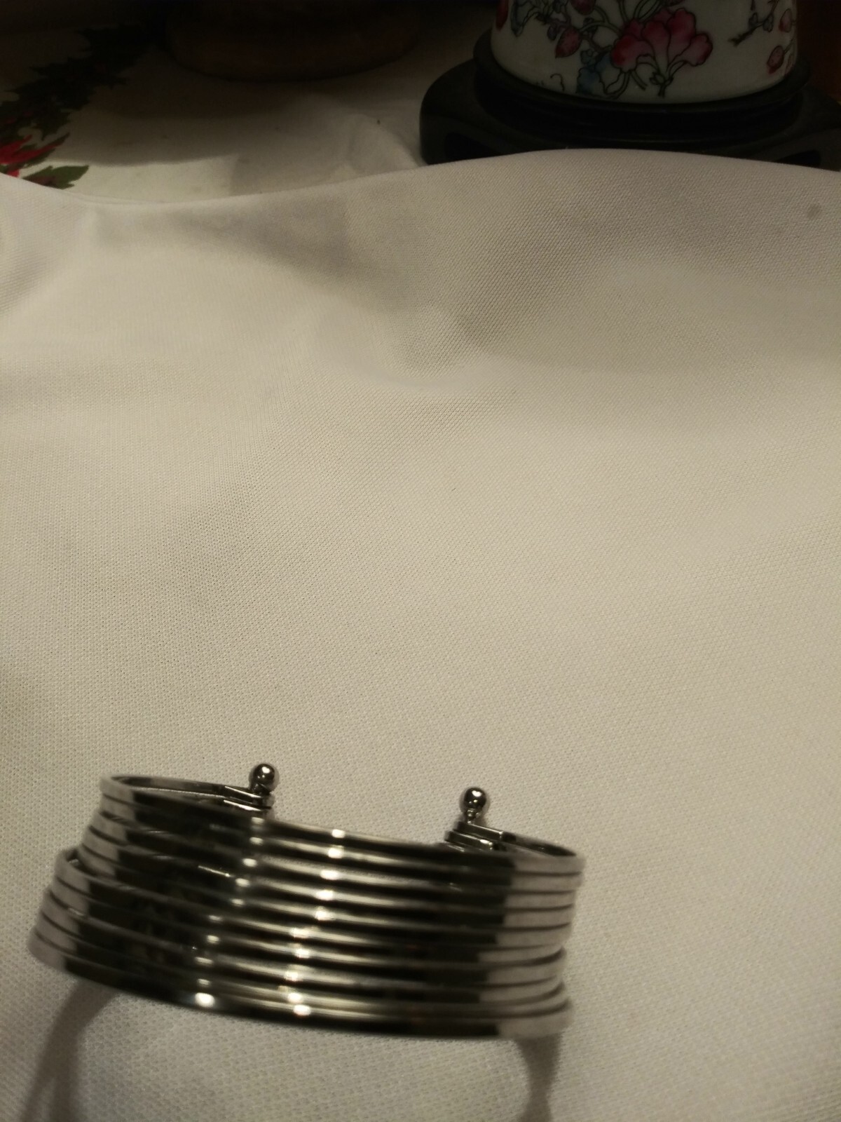 Stack Women's Bracelet Size Small Silver Tone Wit… - image 13