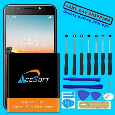 High Capacity Lithium 3100mAh Battery+Screwdriver Tool Set for Alcatel A30 Plus
