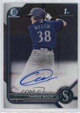 2022 Bowman Chrome Prospect Auto Charlie Welch #CPA-CW Auto 1u6