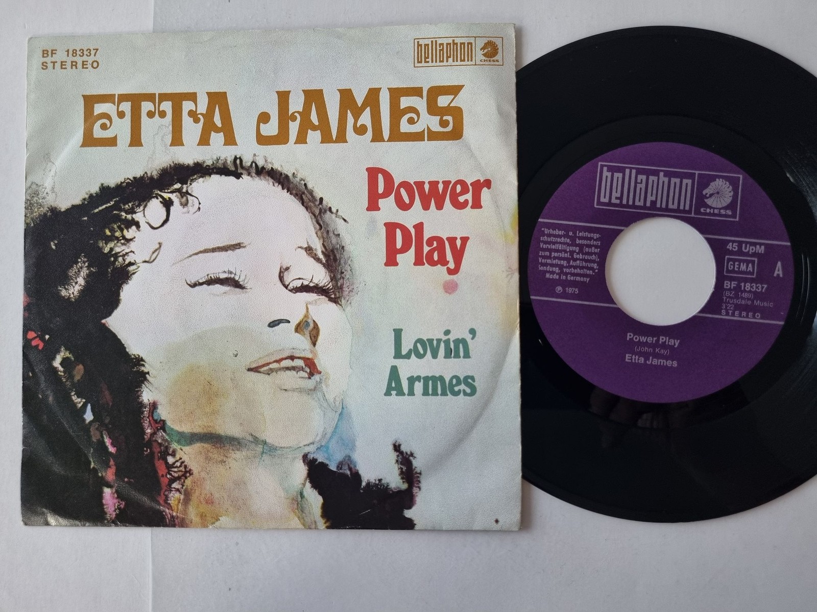 Etta James - Power Play 7'' Vinyl Germany