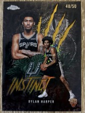 Dylan Harper 💥🏀 ROOKIE INSTINCT GOLD GEO /50! 2025-26 Topps Chrome Basketball