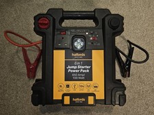 Halfords 6-in-1 Jump Starter, AC mains, USB Port, LED Torch, Air Compressor, 12v