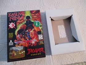 3 ATARI JAGUAR Boxes & Trays ONLY - Missile Command 3D, Kasumi Ninja, IWAR - NEW