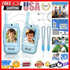 Video Walkie Talkies for Kids, Handheld 2 Pack Rechargeable Video Intercom Ki...