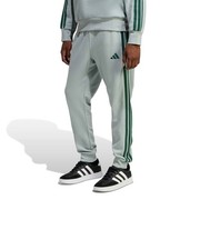  Pantaloni tuta UOMO Adidas Ess 3-Stripes French Terry Grigio Verde Cotone 