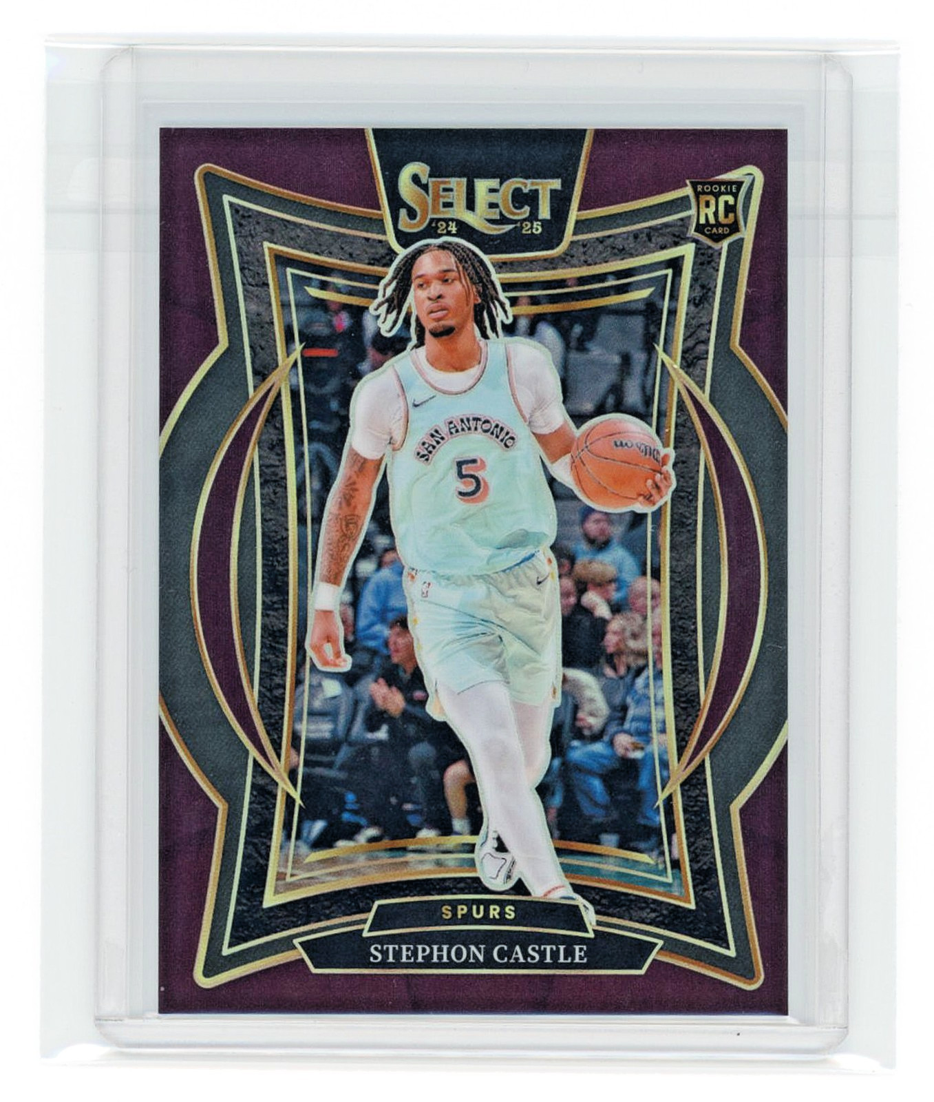 2024 PANINI SELECT CONCOURSE MAROON PRIZM #72 STEPHON CASTLE (RC) /175