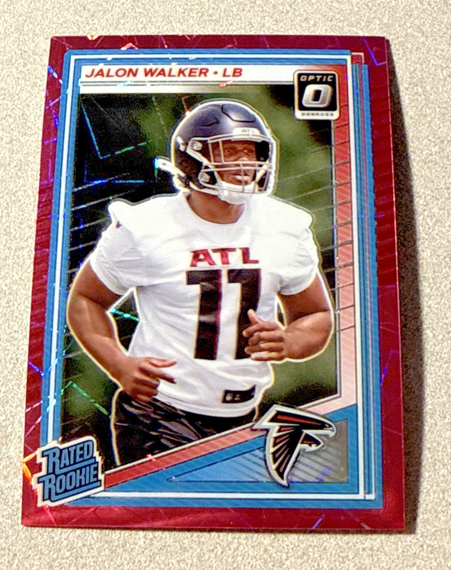 2025 Panini Donruss Optic Rated Rookie Pink Velocity Prizm #290 Jalon Walker /99