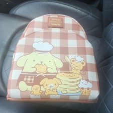 Loungefly Pompompurin Pancakes Gingham Mini Backpack