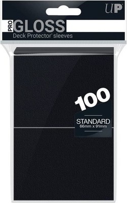 Ultra Pro Pro-Gloss Standard Ärmel Schwarz (Packung 100)