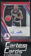 Isaiah Miller 2021 Panini Prizm Draft Picks #DP-IMI Autographs Prizms Red 22/199