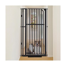 Glaf Extra Tall Pet Gate 63" Pressure Mounted Cat Door Safety Metal Cat Gate ...