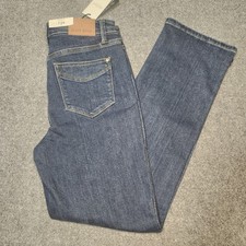 Judy Blue Jeans Womens 7/28 Dark Blue High Waist Tummy Control Straight Leg