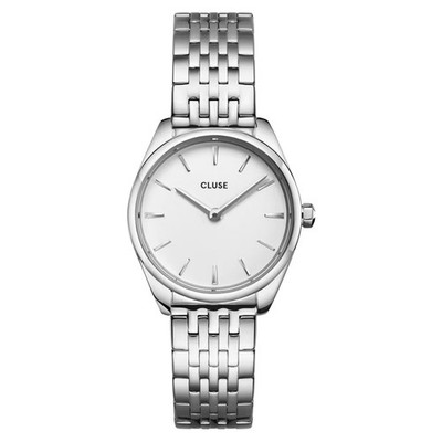 Cluse CW11706 Féroce Petite Steel White Silver   Damenuhr