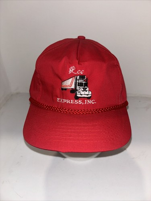 #ad #ad Vintage Red Lee Express Inc Rope Hat Capital Brand SnapBack $24.99