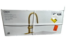 Kohler Clarus 1-Handle Pull Down Kitchen Faucet in Vibrant Brushed Moderne Brass