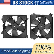 2pcs Radiator Cooling Fan Assembly For 2008-2012 Honda Accord 2.4l
