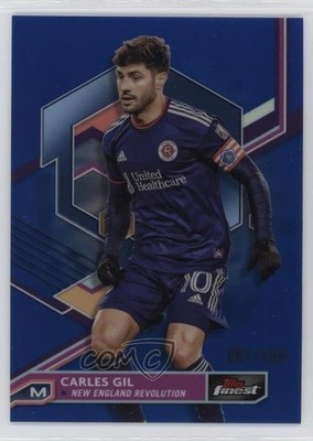 2023 Topps Finest MLS Blue Refractor /150 Carles Gil #74 0n8h