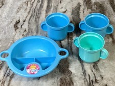 VTG 1987 Spillman Child  s Toy Dish  Cups-4 Pieces
