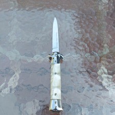 EDC Premier Milano Stiletto Pocket Knife and Elegant Pearl  Handle Collectible 