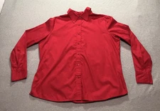 White Stage Blouse Women's XL Feminine Minimalist Occasion Office Lounge Preppy