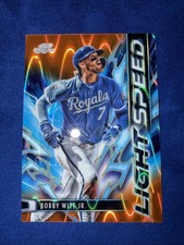 2025 Topps Chrome Cosmic Bobby Witt Jr. Light Speed Orange #1/25 FIRST PRINT