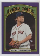 2021 Heritage High Number Hot Box Chrome Purple Refractor Hirokazu Sawamura 1lc